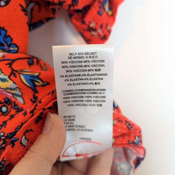 Anthropologie Maeve Windham Floral Print Tunic Top, Size S - Picture 7 of 8